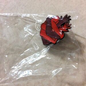 4/$20NIB anatomically correct heart embraced arms hands red and brown enamel pin